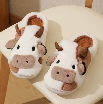 MooMelt™ |Fluffy Cow Hausschuhe