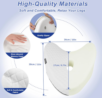 KomfortRuhe™ | Beinpolster, Memory-Schaum Kissen für Ultimativen Schlafkomfort