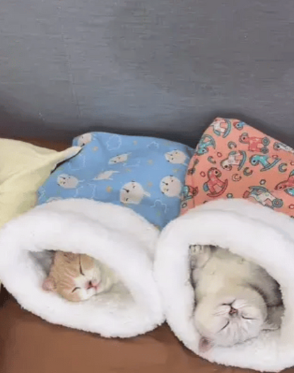 FurHaven™ | Knusches Katzenbett, Warm, Gemütlich & Geschützt! Das lieben Katzen!