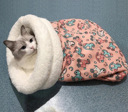 FurHaven™ | Knusches Katzenbett, Warm, Gemütlich & Geschützt! Das lieben Katzen!