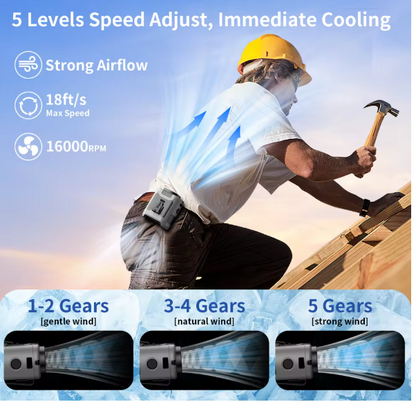 CoolCharge™ | Powerbank 10.000mAh Schnellladung Mit Ventilator und LED-Taschenlampe