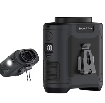 CoolCharge™ | Powerbank 10.000mAh Schnellladung Mit Ventilator und LED-Taschenlampe