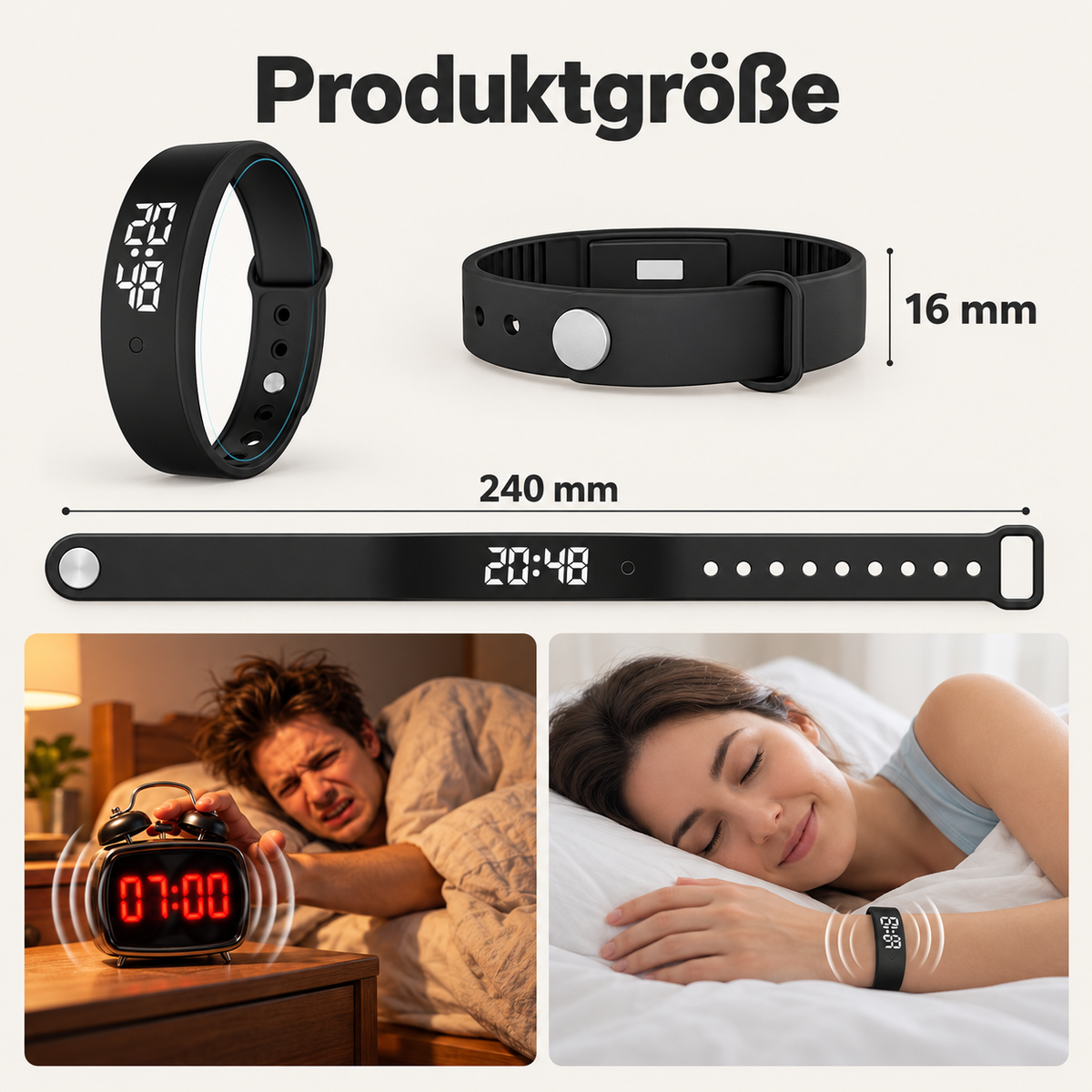 Leisiva™ | Lautloser Vibrationswecker fürs Handgelenk