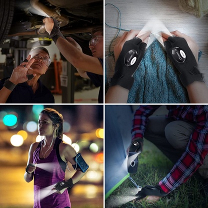 FingerFlash™ | LED Taschenlampe Fingerlose Handschuhe
