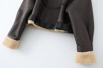 CosyChic™ | Cropped Teddy Lined Jacke