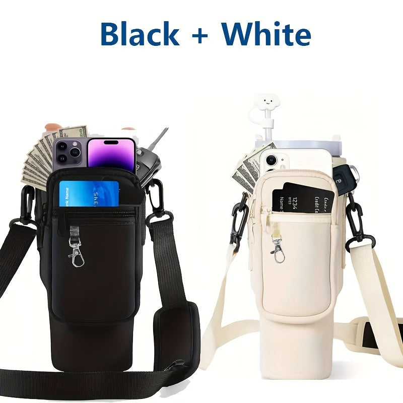 HydroCarrier™ | Wasserflasche Tragetasche mit Handy-Tasche für Stanley Cup 40oz