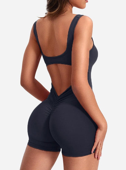 Strahlende Unterstützung™ | Der V-Back Romper mit Eingebautem BH