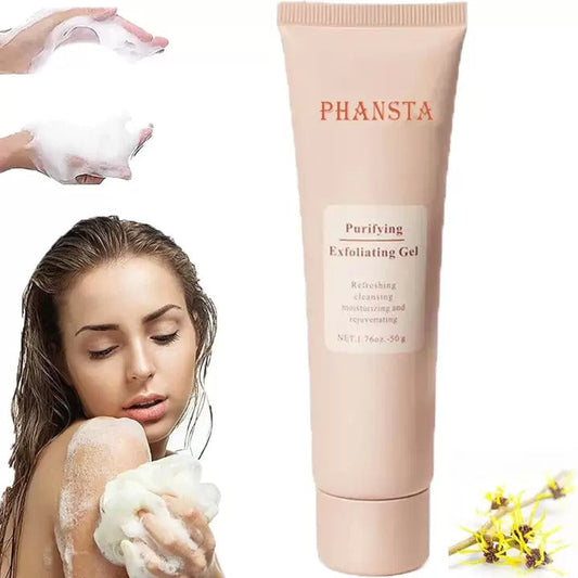 1+1 GRATIS! PHANSTA | Körper- und Gesichtspeeling-Gel – Tiefenreinigung und Feuchtigkeitspflege