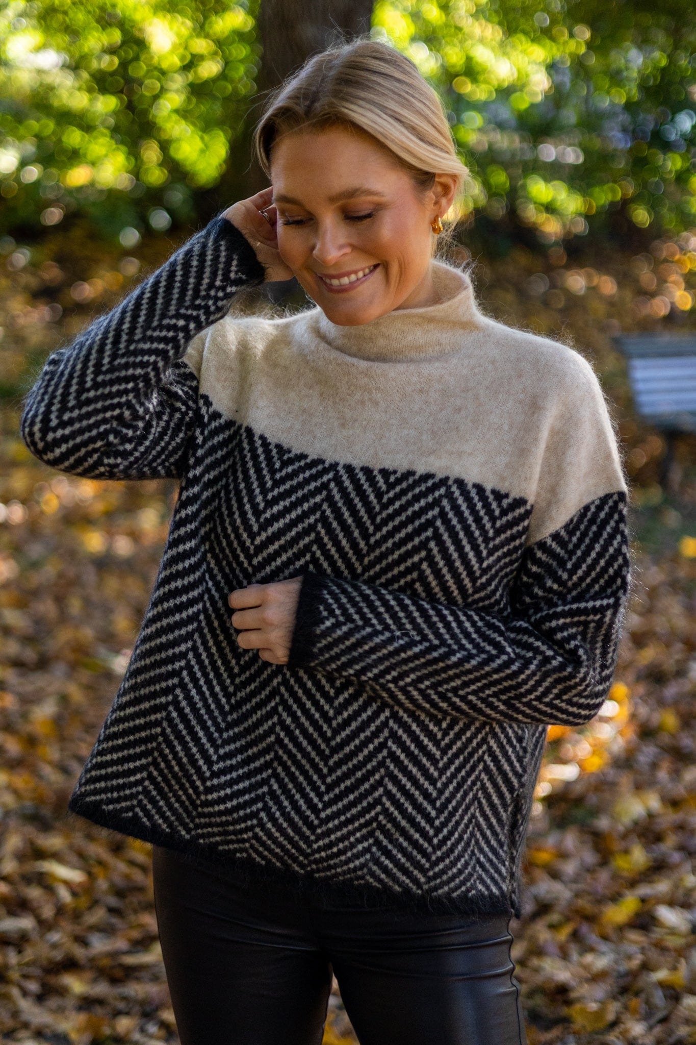 EcoWarm™ | Baumwollpullover mit hohem Kragen