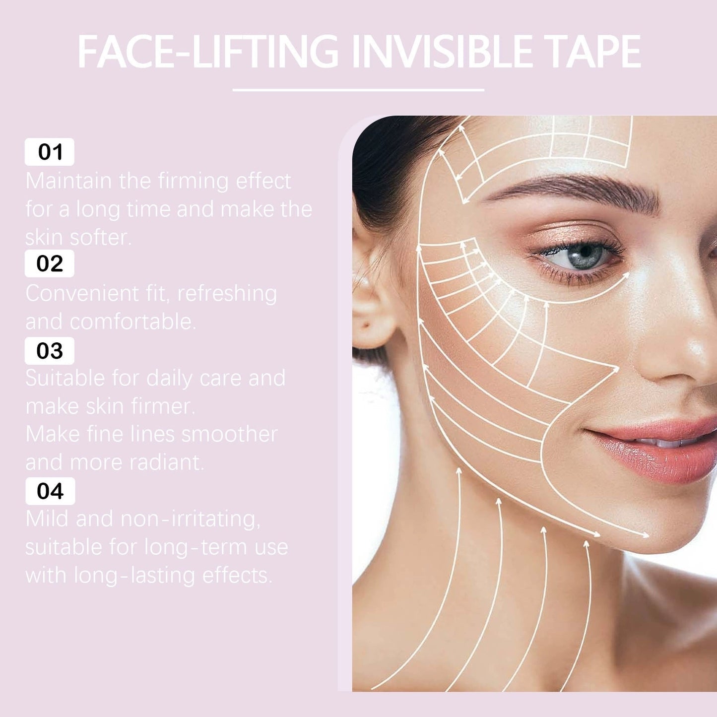 1+1 GRATIS! V-Face Lifting Tape | Jugendliche Ausstrahlung mit dem V-Face