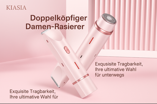 KIASIA Doppelköpfiger Damen-Rasierer