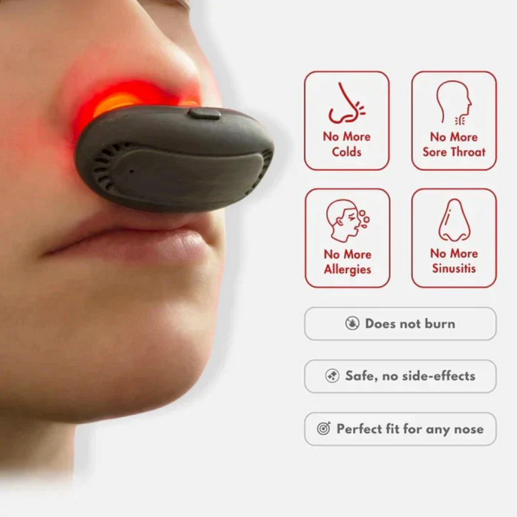 InfraNose Comfort™ | Infrarot-Lichttherapie gegen Allergien und Nasenverstopfung