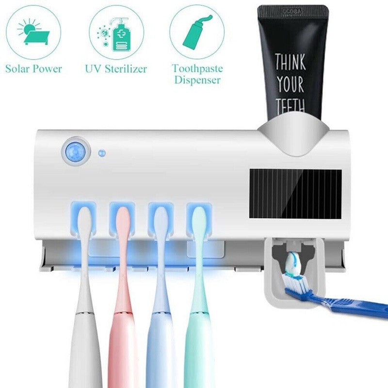 CleanBrush™ | UV-Zahnbürstenhalter mit UV-Sterilisator-Funktion und LED-Licht